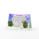 Snowman and Trees (photo frame) cards