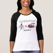Snowman and Vampire with Funny Saying Tshirt