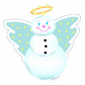 Snowman Angel Ornament photo sculptures