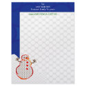 ' snowman ' annual christmas letter letterhead