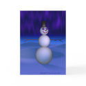 Snowman at Night cards