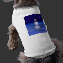 Snowman at Night pet clothing