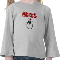 snowman - bama t shirts