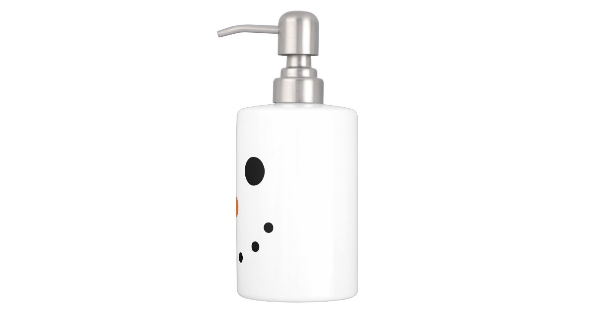 Snowman Bath Set Toothbrush Holder Soap Dispenser Zazzle
