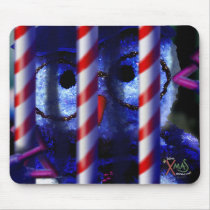 Snowman Behind Bars Mousepad