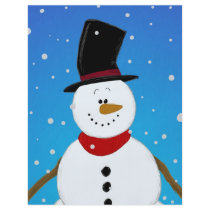 Snowman - Blue Full Color Flyer