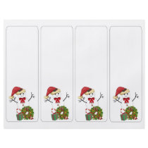 Snowman Book Marker Personalized Flyer