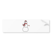 snowman bumper stickers by pollop snowman bumper stickers