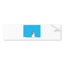 Snowman bumper stickers by pollop Snowman bumper stickers