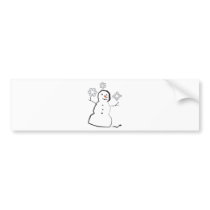 Snowman Bumper Stickers