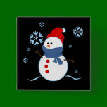 Snowman button