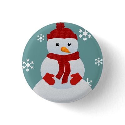 Snowman Button by litabug