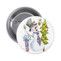 Snowman Buttons
