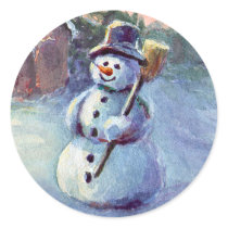SNOWMAN by SHARON SHARPE stickers by sharonsharpe SNOWMAN by SHARON SHARPE stickers