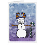 Snowman Candy Cane Card