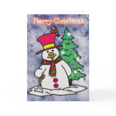 Snowman cards