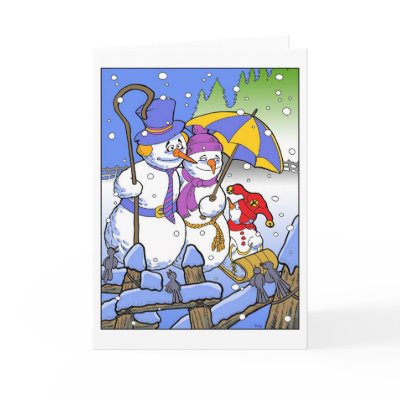Snowman cards