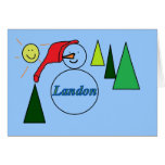 snowman cards for Landon