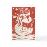 Snowman Caroler Card