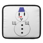 Snowman cartoon iPad sleeves