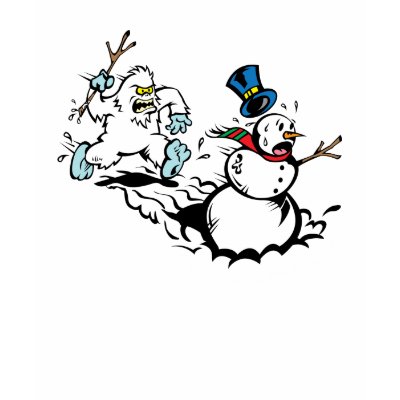 Snowman Chase Women's Navy Shirt by craigbehrin