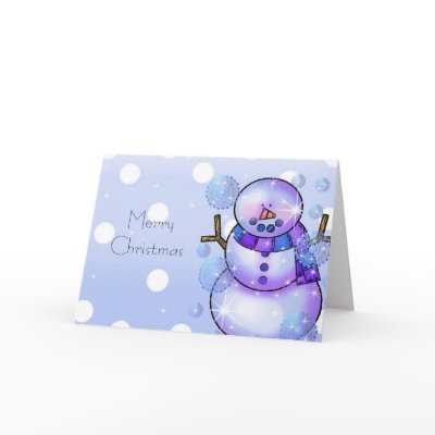 Snowman Christmas Card