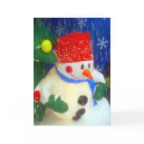 Snowman Christmas Card cards