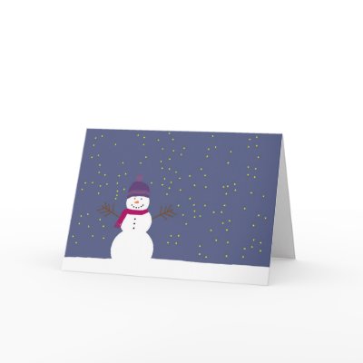 Snowman Christmas card