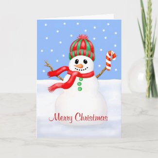 Snowman Christmas Card card