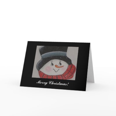 Snowman Christmas card by seashell2