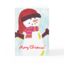 Snowman Christmas Card