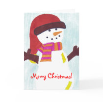 Snowman Christmas Card