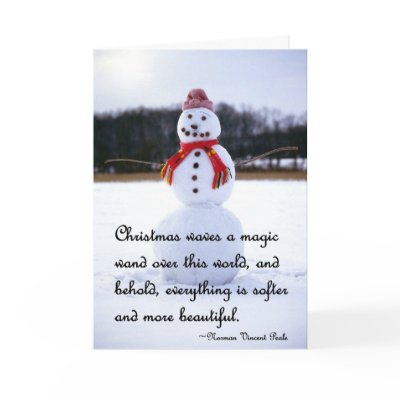 Snowman Christmas card by photoinspiration