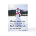 Snowman Christmas card