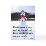 Snowman Christmas card