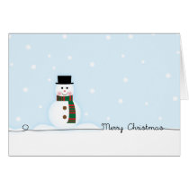 Snowman Christmas Card cards