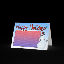 Snowman Christmas Card Template