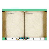 Snowman Christmas Carolers Recipe Cards business cards by MzLisaMichelle Snowman Christmas Carolers Recipe Cards business cards