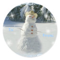 Snowman Christmas Gift tags stickers