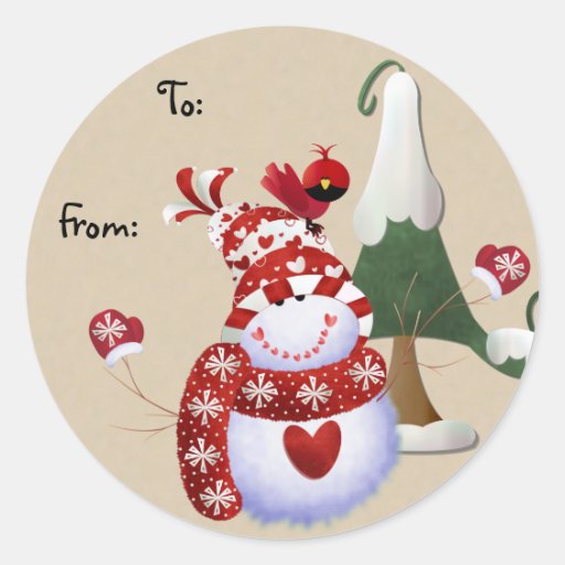 snowman christmas gift tags sticker zazzle snowman christmas gift tags sticker zazzle