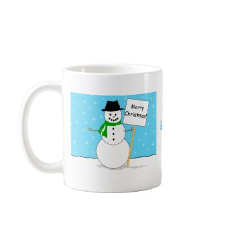 Snowman Christmas Mug mug