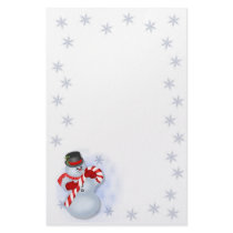 Snowman Christmas Stationery