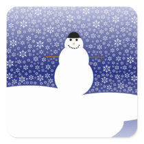 Snowman Christmas Sticker