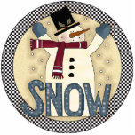 Snowman Christmas Tree Ornament Photo Cutout