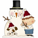 Snowman Christmas Tree Ornament photo sculptures by SoCalTeeShirts Snowman Christmas Tree Ornament photo sculptures