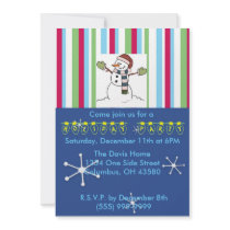 Snowman Collection Holiday Party Invitation