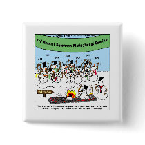 Snowman Convention Funny Christmas Gifts & Tees Buttons