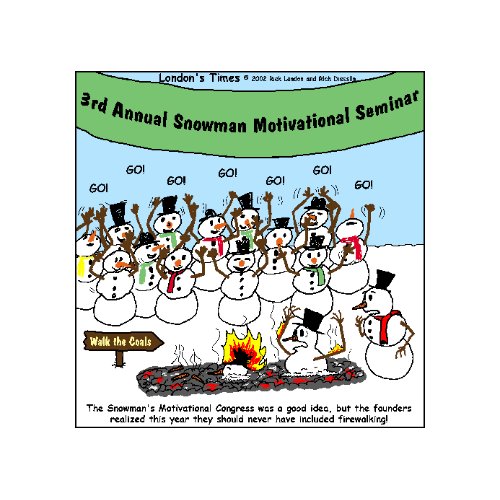 Snowman Convention Funny Christmas Gifts & Tees card