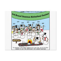 Snowman Convention Funny Christmas Gifts & Tees Post Card