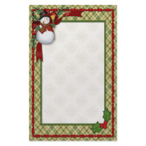Snowman Country Christmas stationery